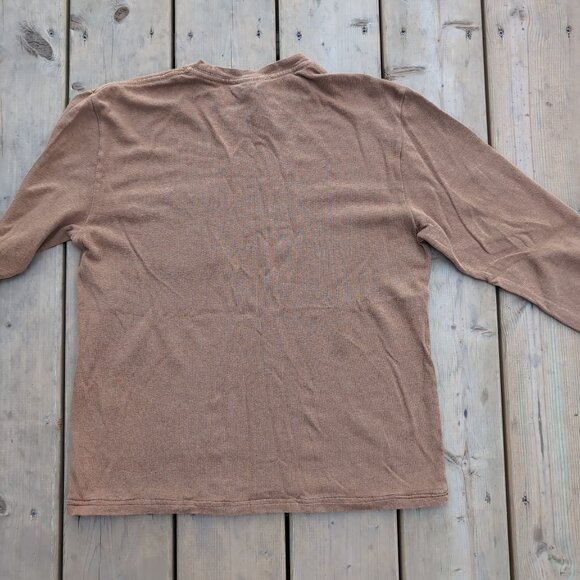 Jungmaven Hemp Cotton Long Sleeve Pocket Tee Brown – Men’s S - Picture 6 of 6
